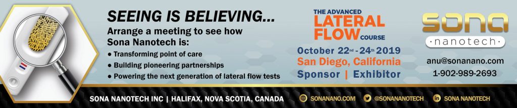 Advanced Lateral Flow Course: Oct 22-24, 2019